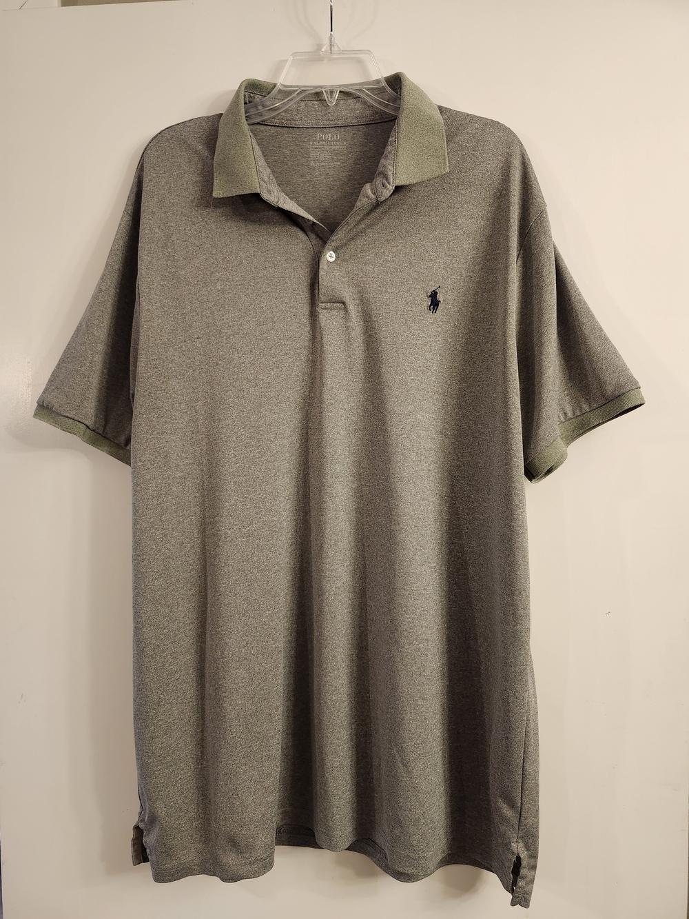 Polo by Ralph Lauren Preformance Men's Green Heather Polo Shirt